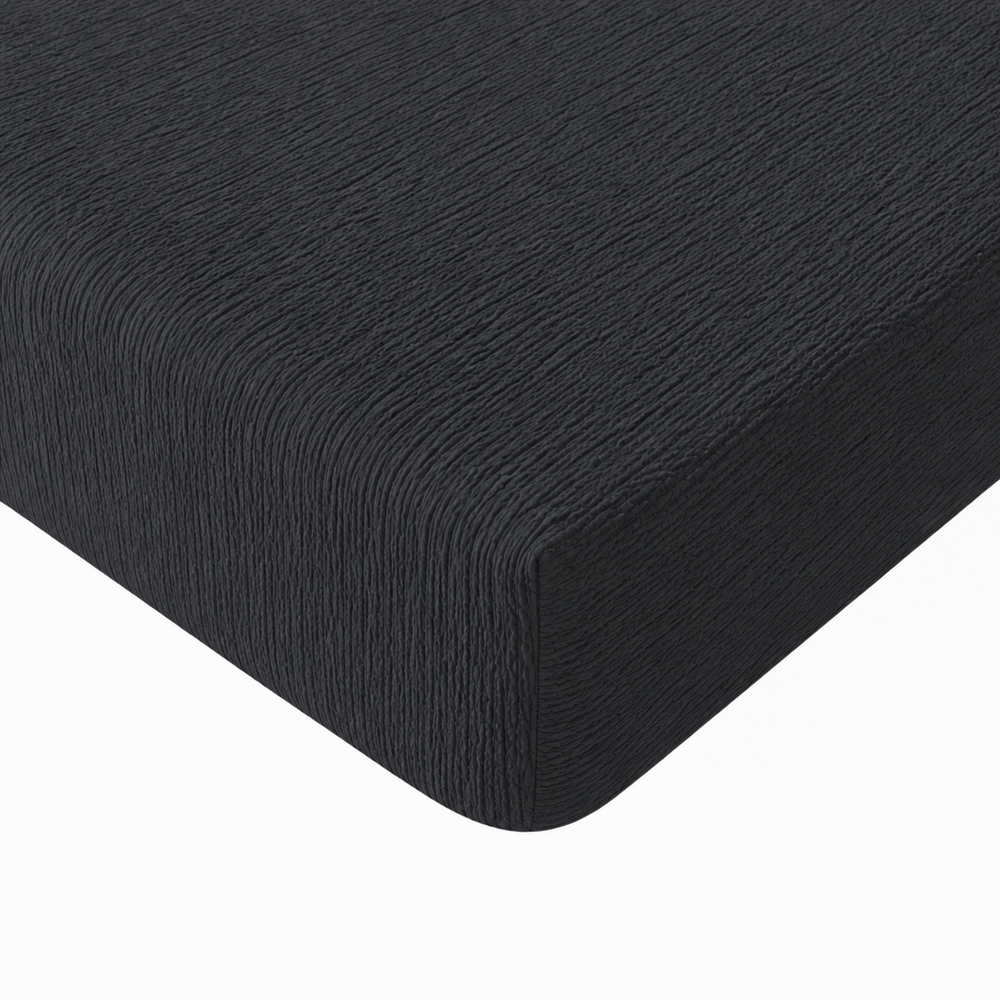 Mousseline hoeslaken - microvezel - antraciet