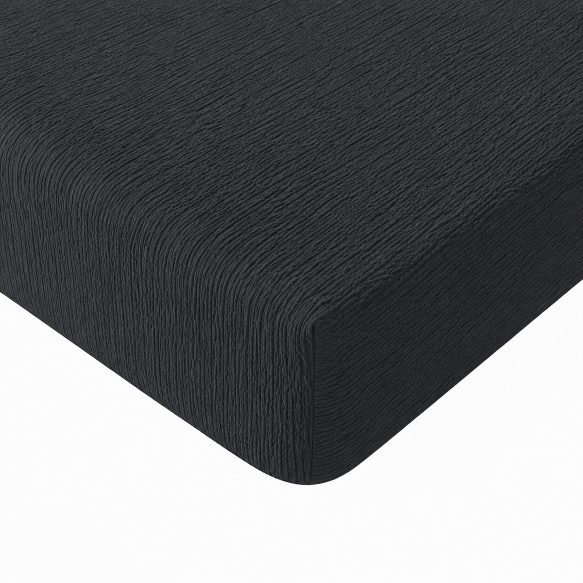Mousseline hoeslaken - microvezel - antraciet
