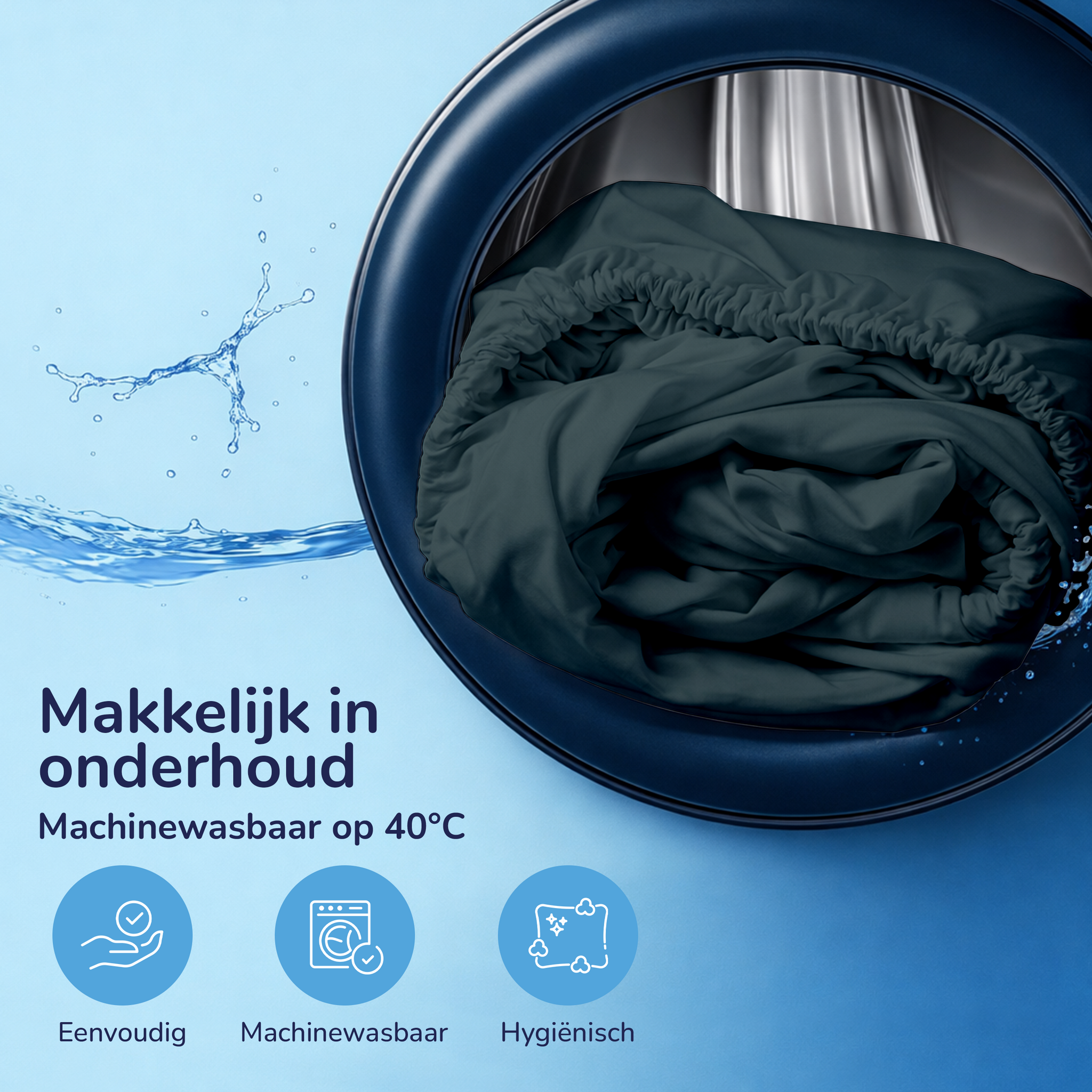 Decoware hoeslaken - Katoen  - Donkergroen