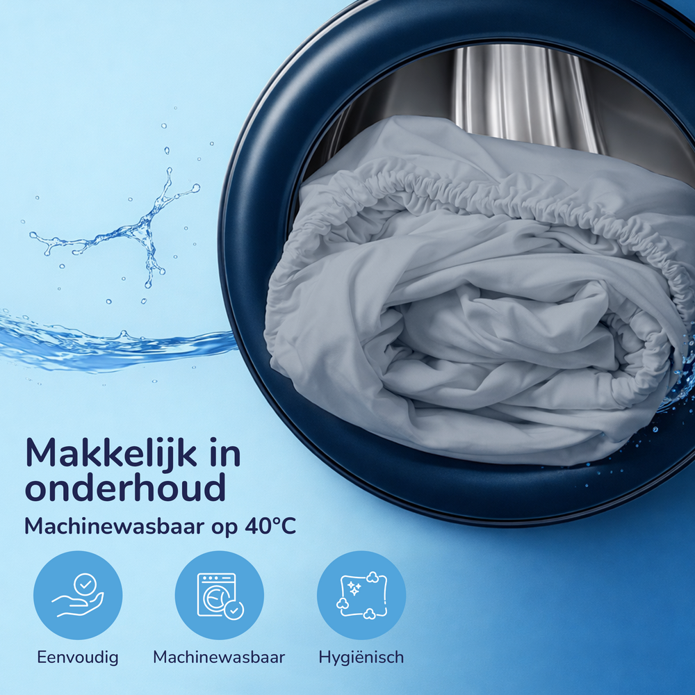 Decoware peuter hoeslaken - katoen - grijs - 70x150 cm