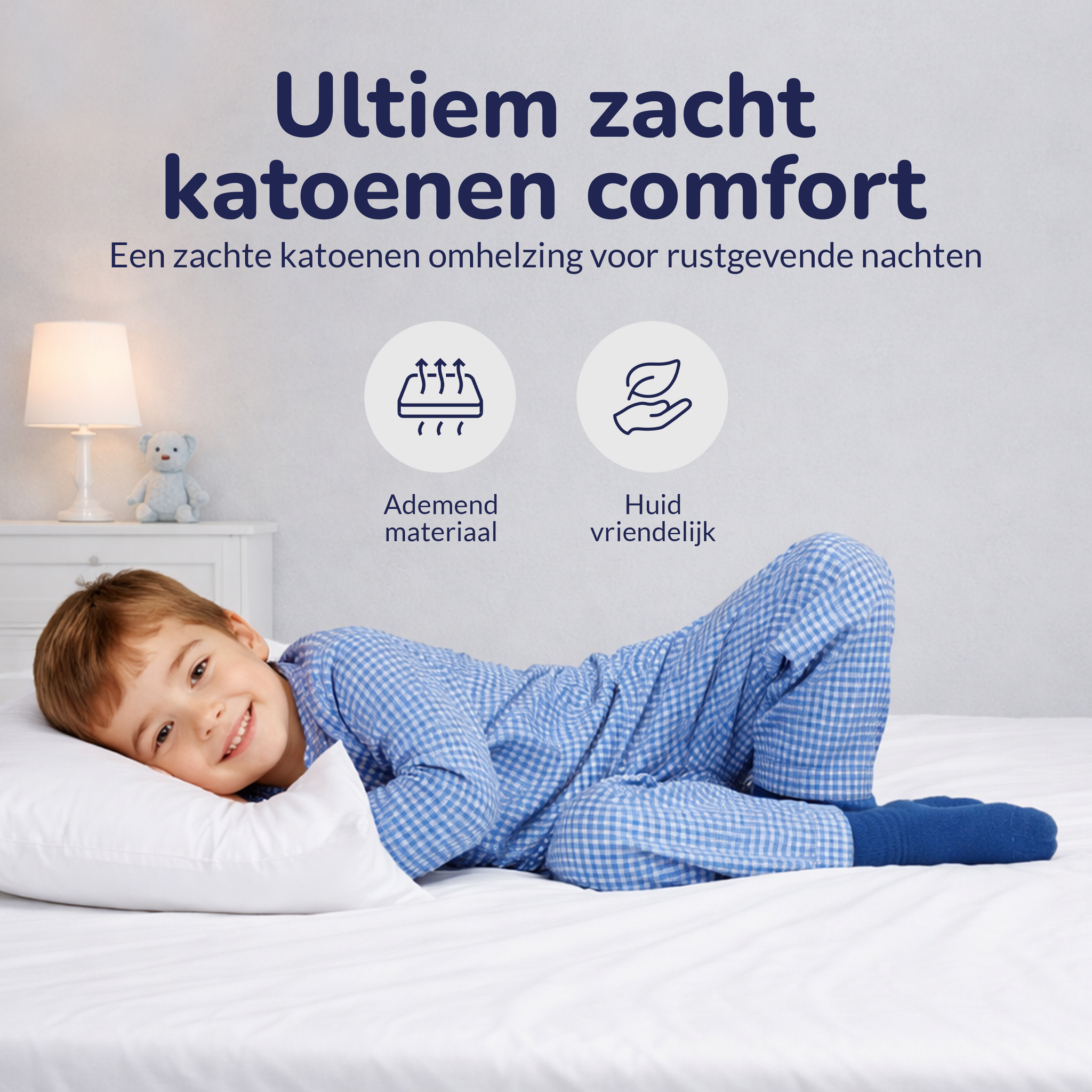 Decoware Baby hoeslaken - katoen - Wit - 60x120 cm