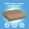 Decoware hoeslaken - jersey - zand