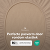 Decoware hoeslaken - jersey - zand