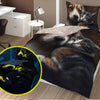 Glow in the dark kinderdekbedovertrek Hond en poes - katoen - 1-persoons (140x200+70x80 cm)