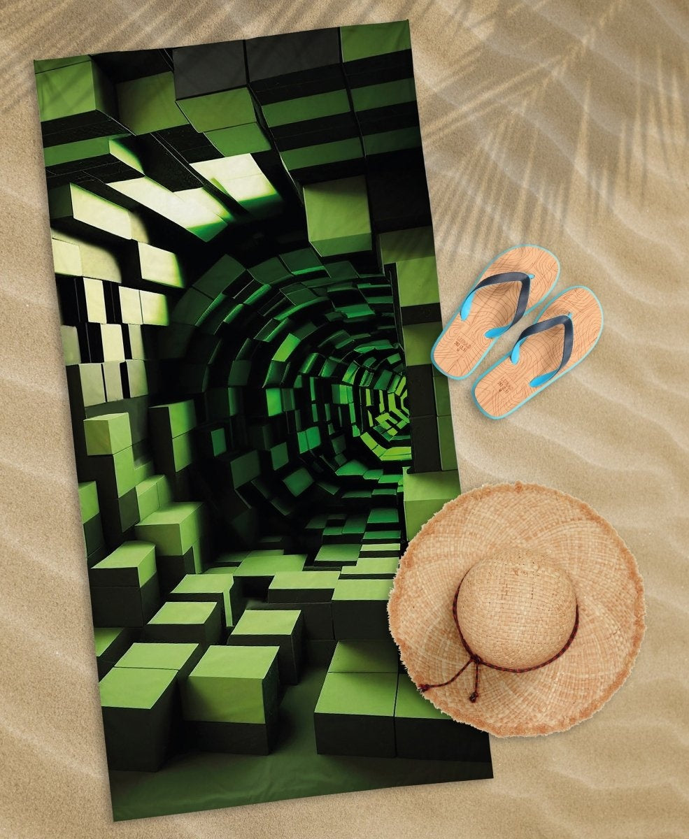 Strandlaken Minecraft - katoen - handdoek 70x140 cm