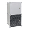 Opbergkubus - 2 stuks 30x30 cm - grijs