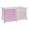 Opbergkubus - 2 stuks 30x30 cm - roze