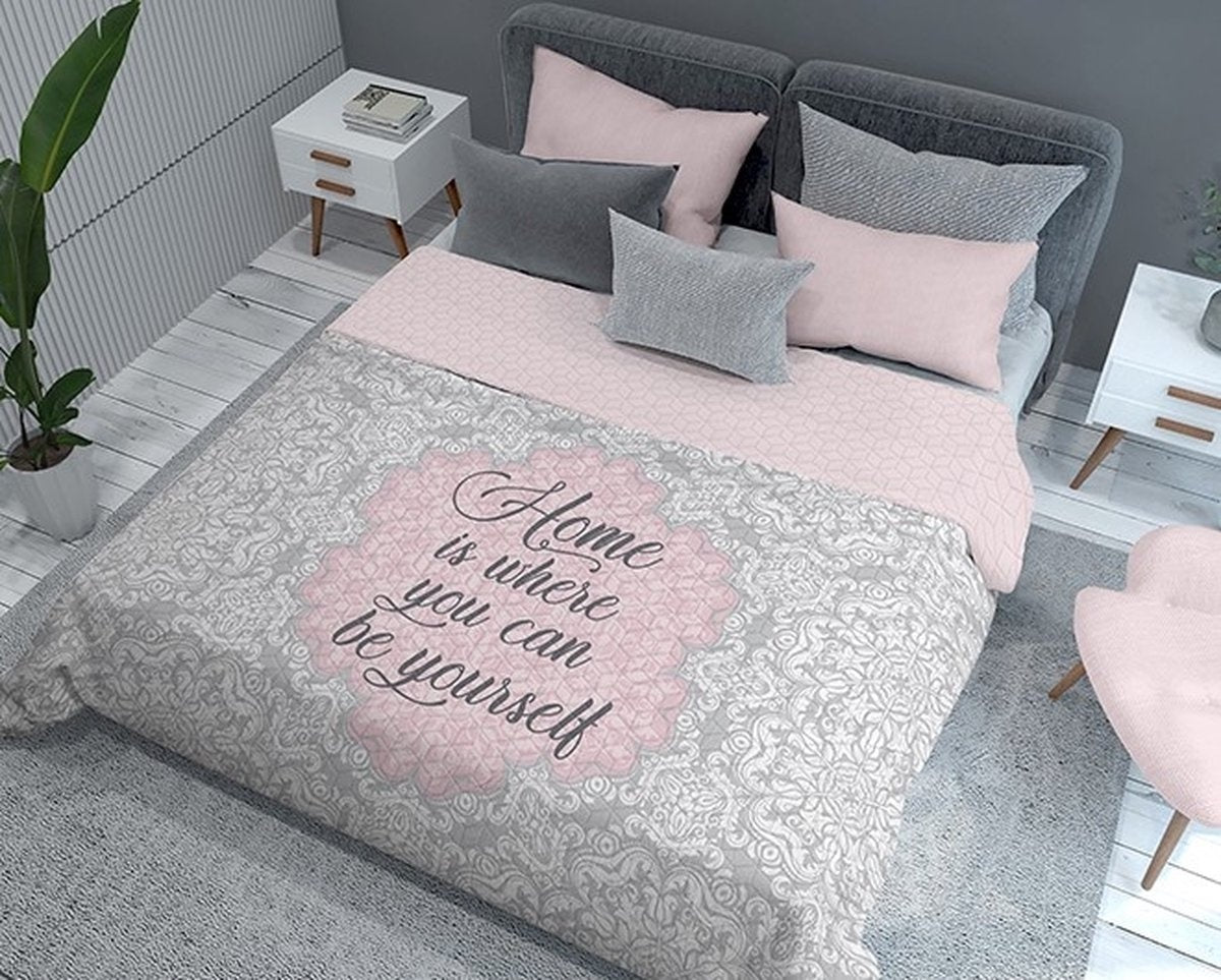 Bedsprei Home is where you can be yourself  - 170x210 cm