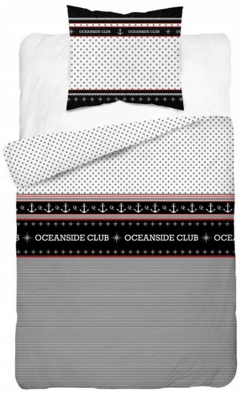 Dekbedovertrek Oceanside Club - katoen - 1-persoons (140x200 + 70x80 cm)