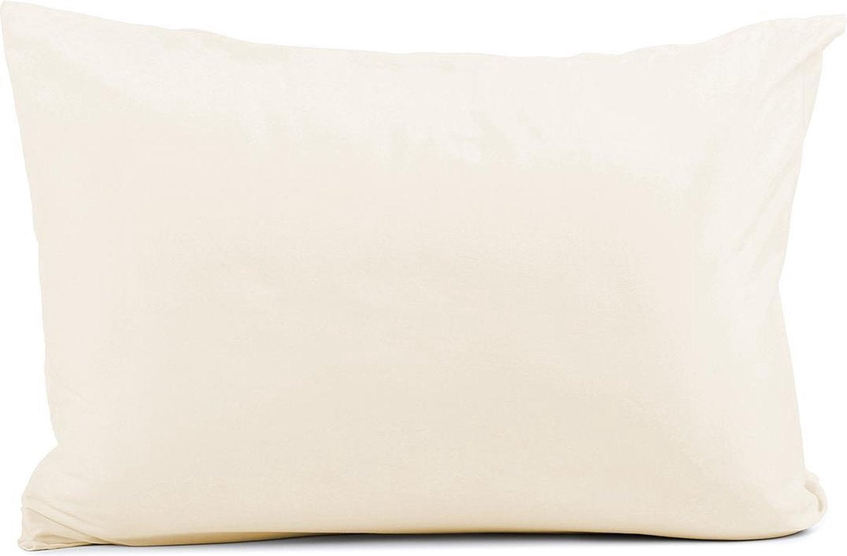 Gekleurd hoofdkussen - ecru - 60x70 cm - 600 gram