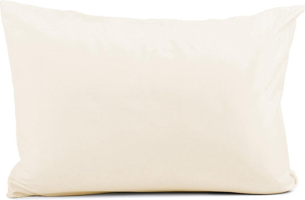 Gekleurd hoofdkussen - roze/ecru - 60x70 cm - 600 gram