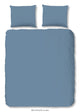 HIP dekbedovertrek uni - blauw- katoensatijn