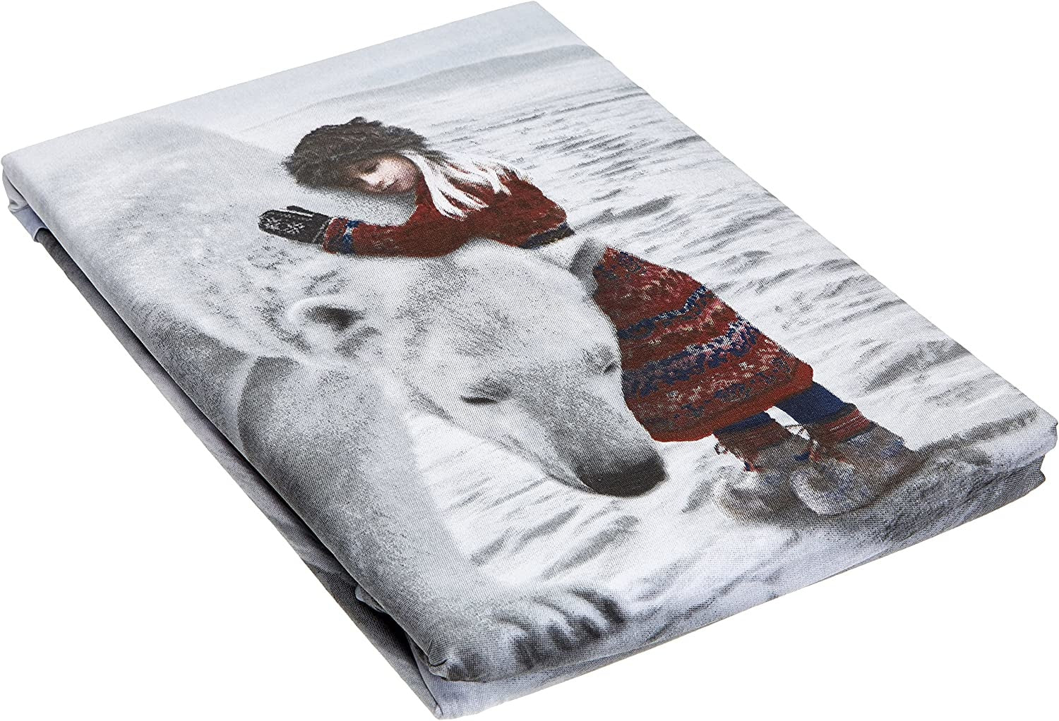 Dekbedovertrek IJsbeer - polykatoen - lits-jumeaux (230x220 + 2st 50x75cm)