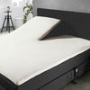Splittopper hoeslaken - jersey - 180x220 cm - ivoor
