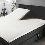 Splittopper hoeslaken - jersey - 180x220 cm - ivoor