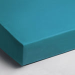 Hoeslaken - jersey -aqua blauw