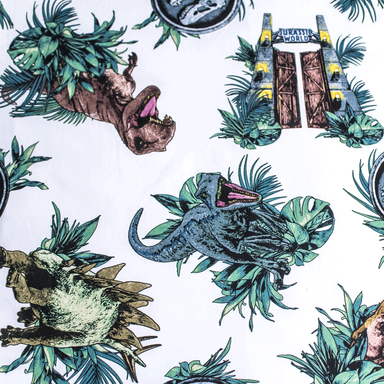Jurassic World glow in the dark dekbedovertrek Roar - katoen - 1-prsoons (140x200 + 70x90 cm)