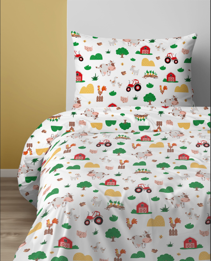 Xoxo dekbedovertrek Boerderij - katoen - eenpersoons