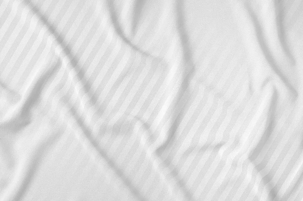 Pure dekbedovertrek Hotelstreep - wit - katoen - 1-persoons (140x200 + 70x80 cm)