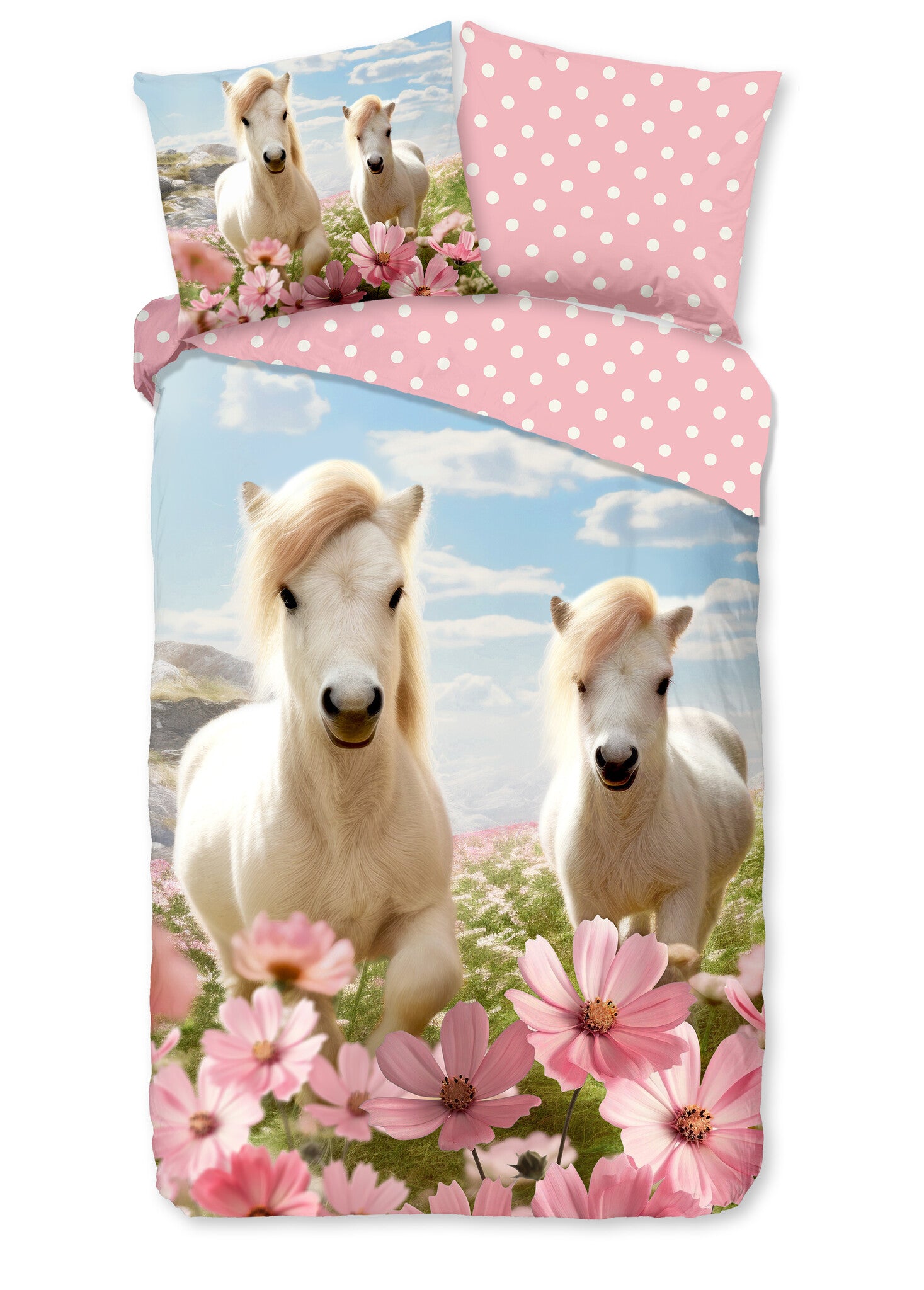 Good Morning dekbedovertrek Philou - Katoen - 1-persoons (140x220 + 60x70 cm)