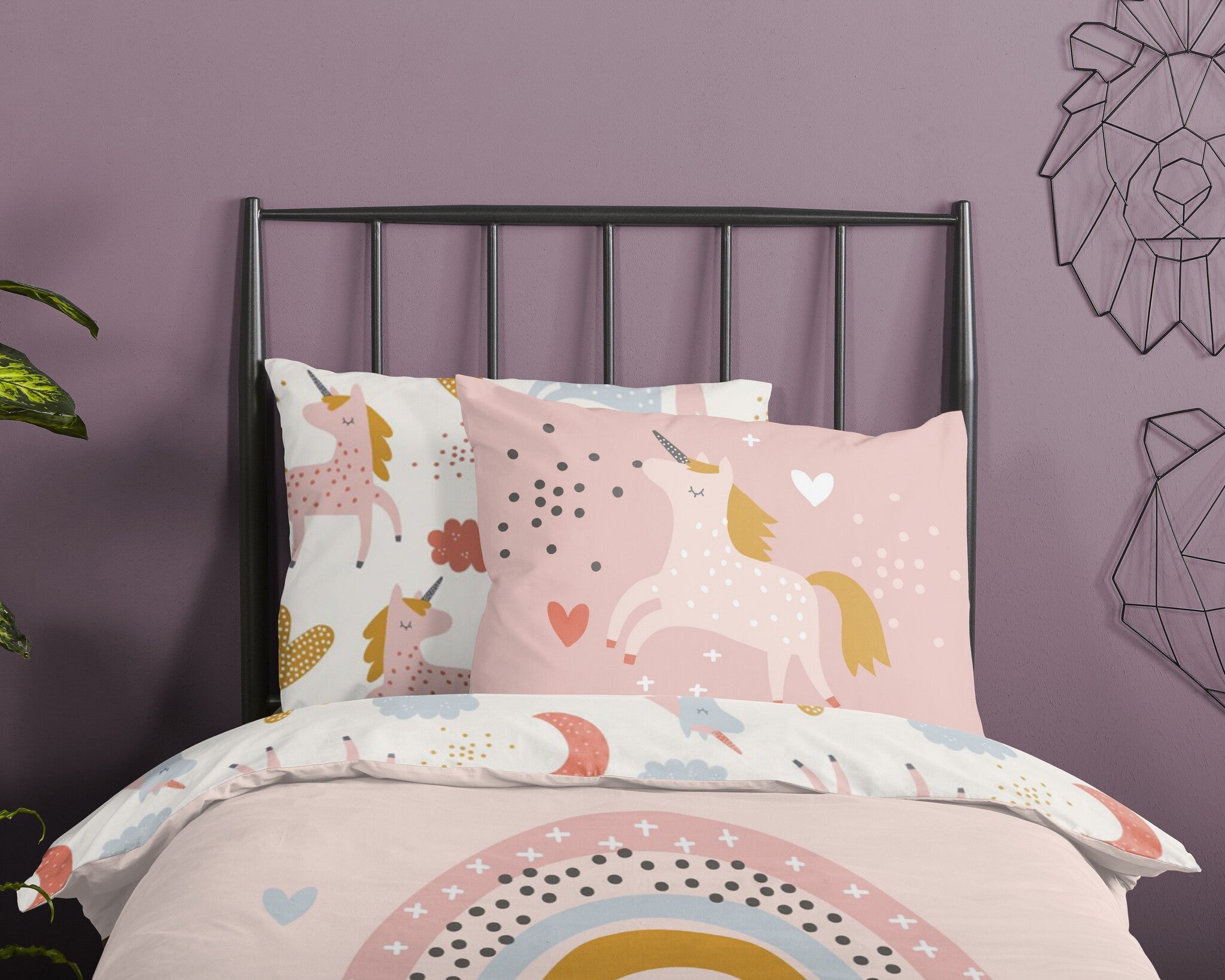 Good Morning kinderdekbedovertrek Unicorn Love - katoen