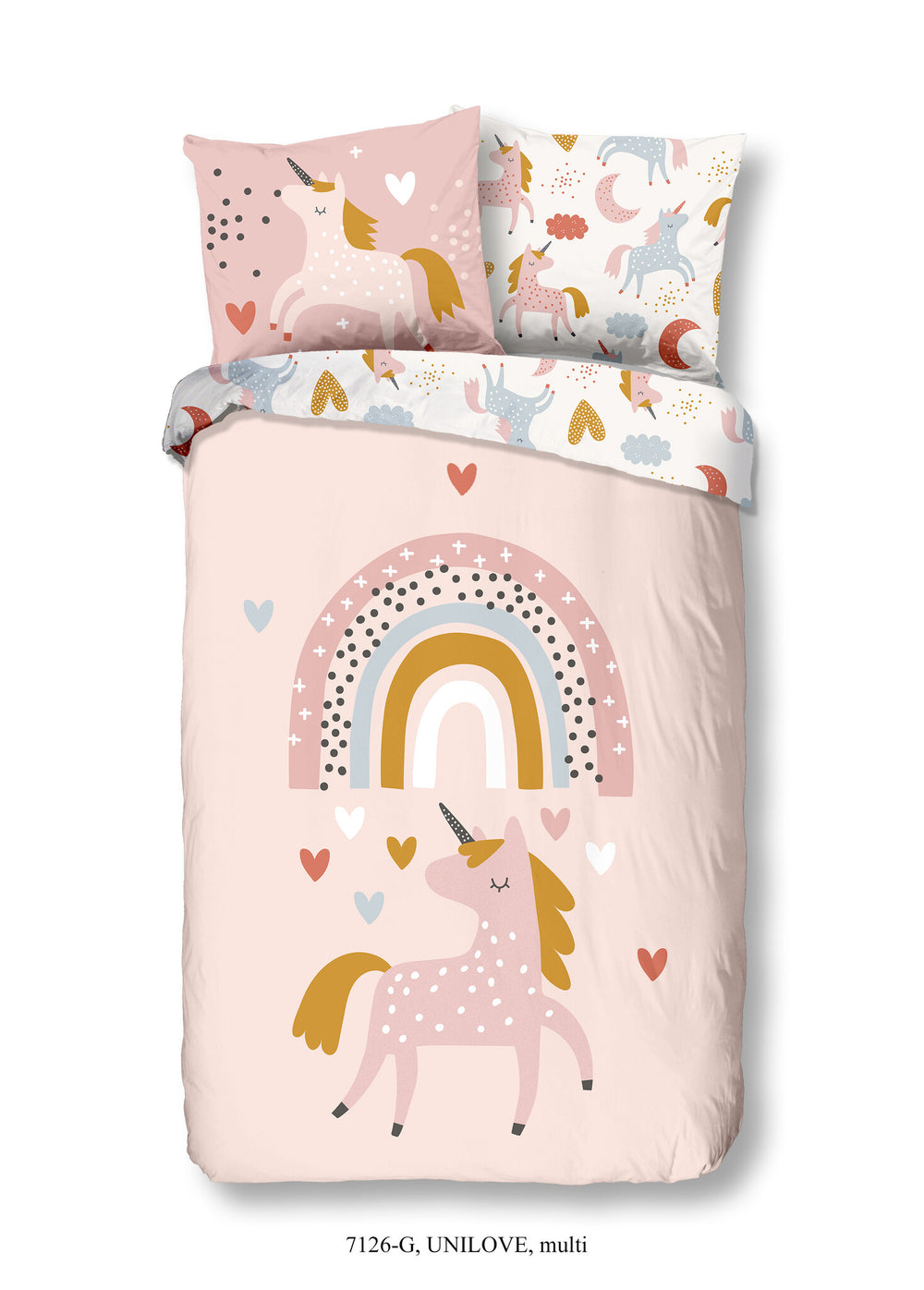 Good Morning kinderdekbedovertrek Unicorn Love - katoen
