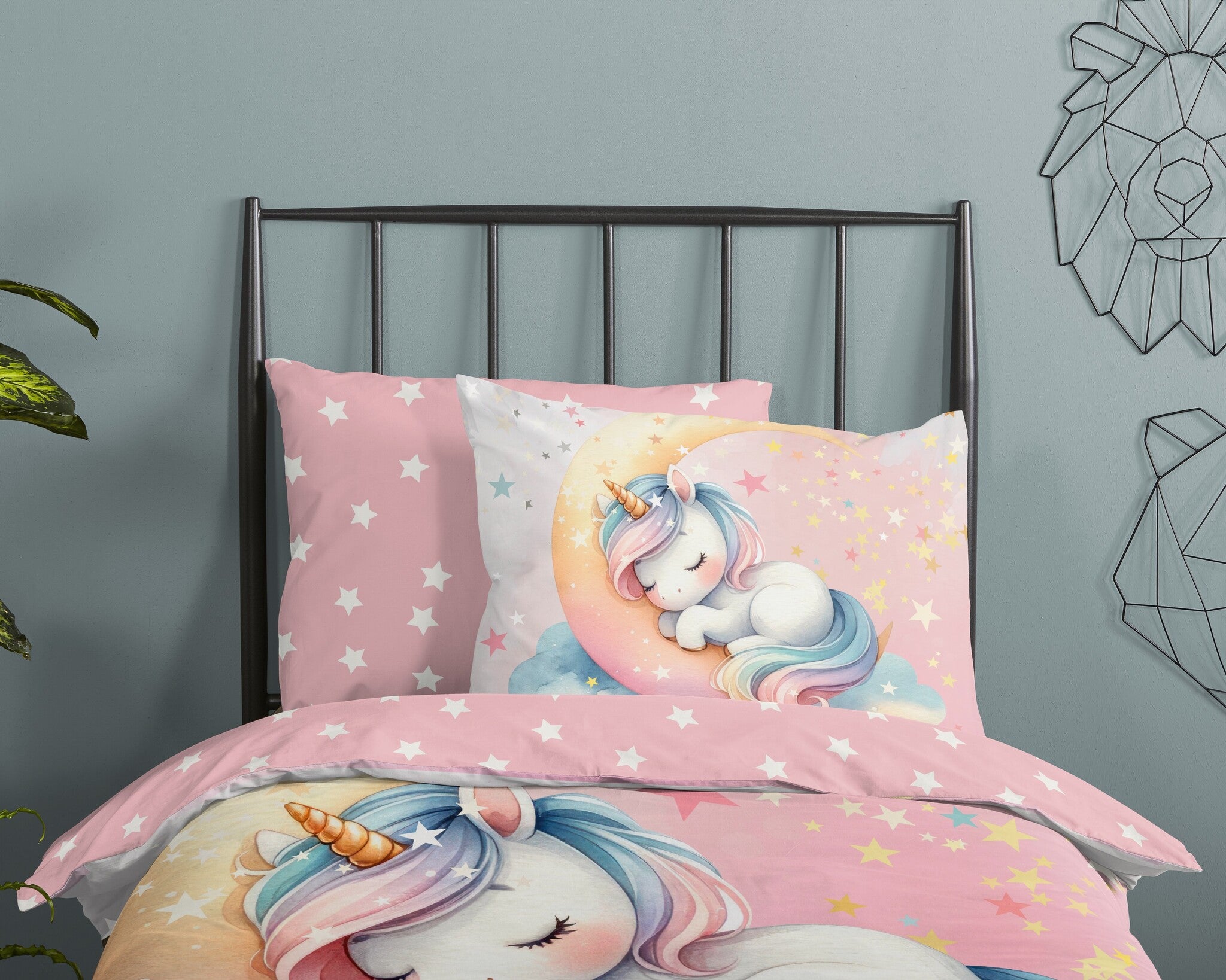 Good morning dekbedovertrek Molly - katoen - eenpersoons (140x220 + 60x70 cm)