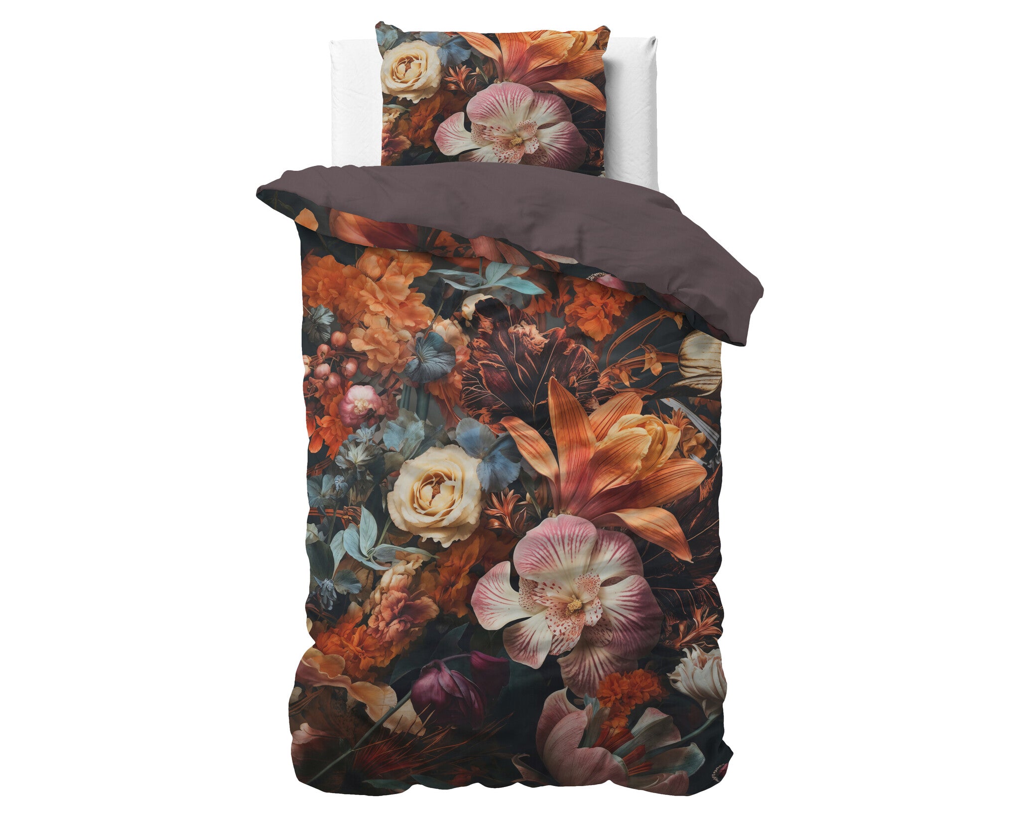 Dreamhouse dekbedovertrek Flower Artistic - Multi - Katoensatijn