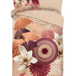 HiP dekbedovertrek Quente zand - katoensatijn