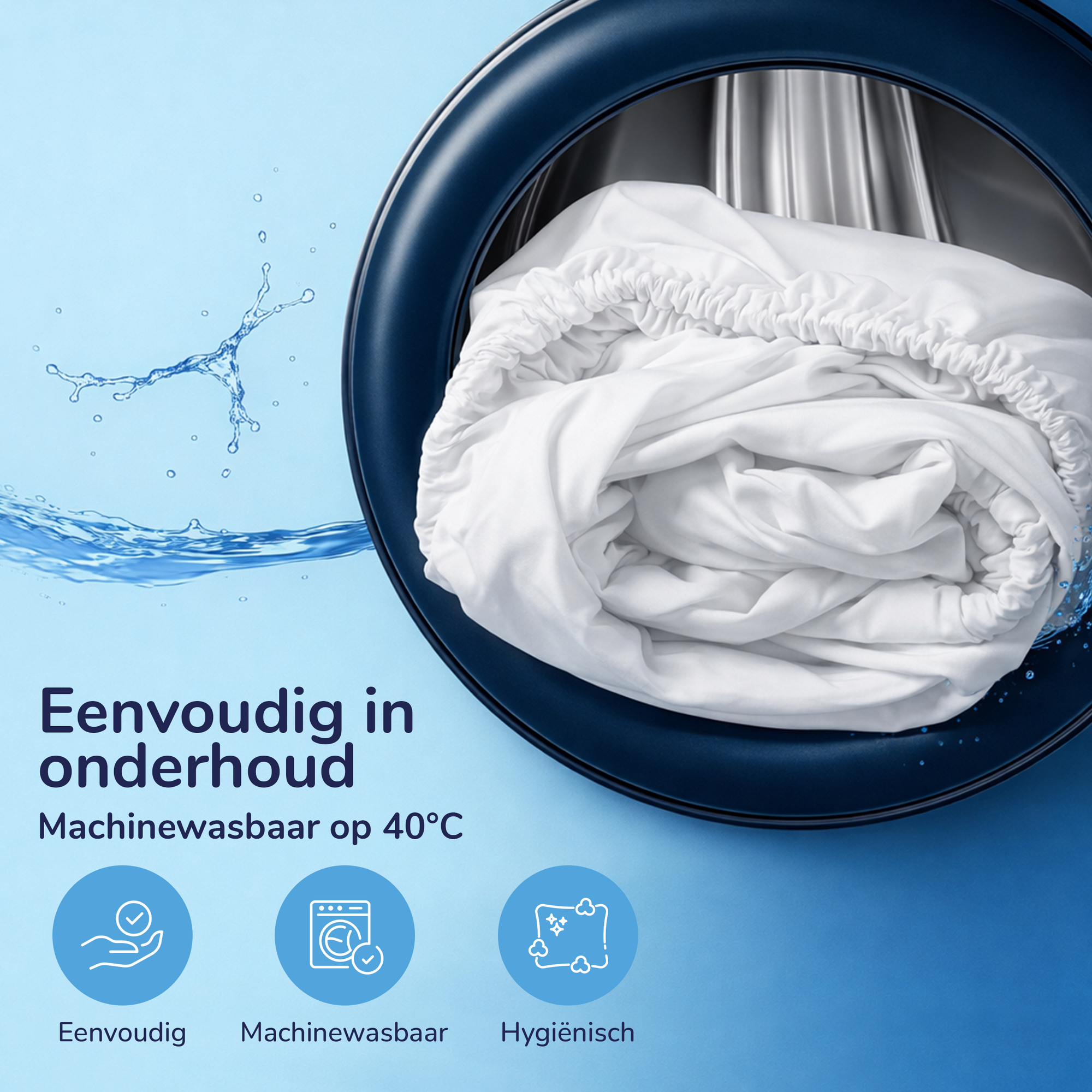 Decoware hoeslaken - Jersey - Wit