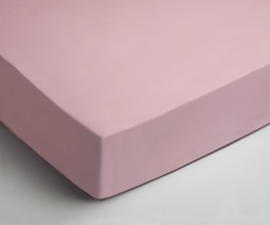 Boxspring hoeslaken - jersey - roze - 90x190/200 cm - hoekhoogte 40 cm