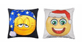 Kerst sierkussen Emoji - 45x45 cm