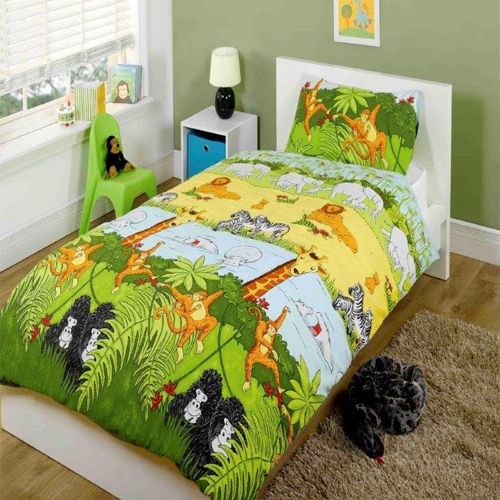 Studio Kids junior dekbedovertrek Jungle - 120x150 + 40x60 cm - blended katoen