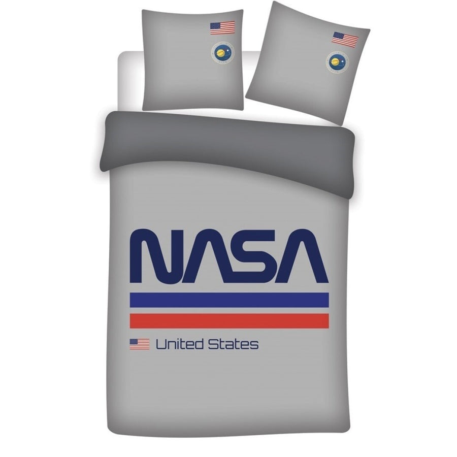 Nasa  kinderdekbedovertrek grijs United States - microvezel