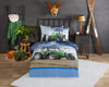 Good morning dekbedovertrek Groene Trekker - flanel - 1-persoons (140x220 cm + 60x70 cm)