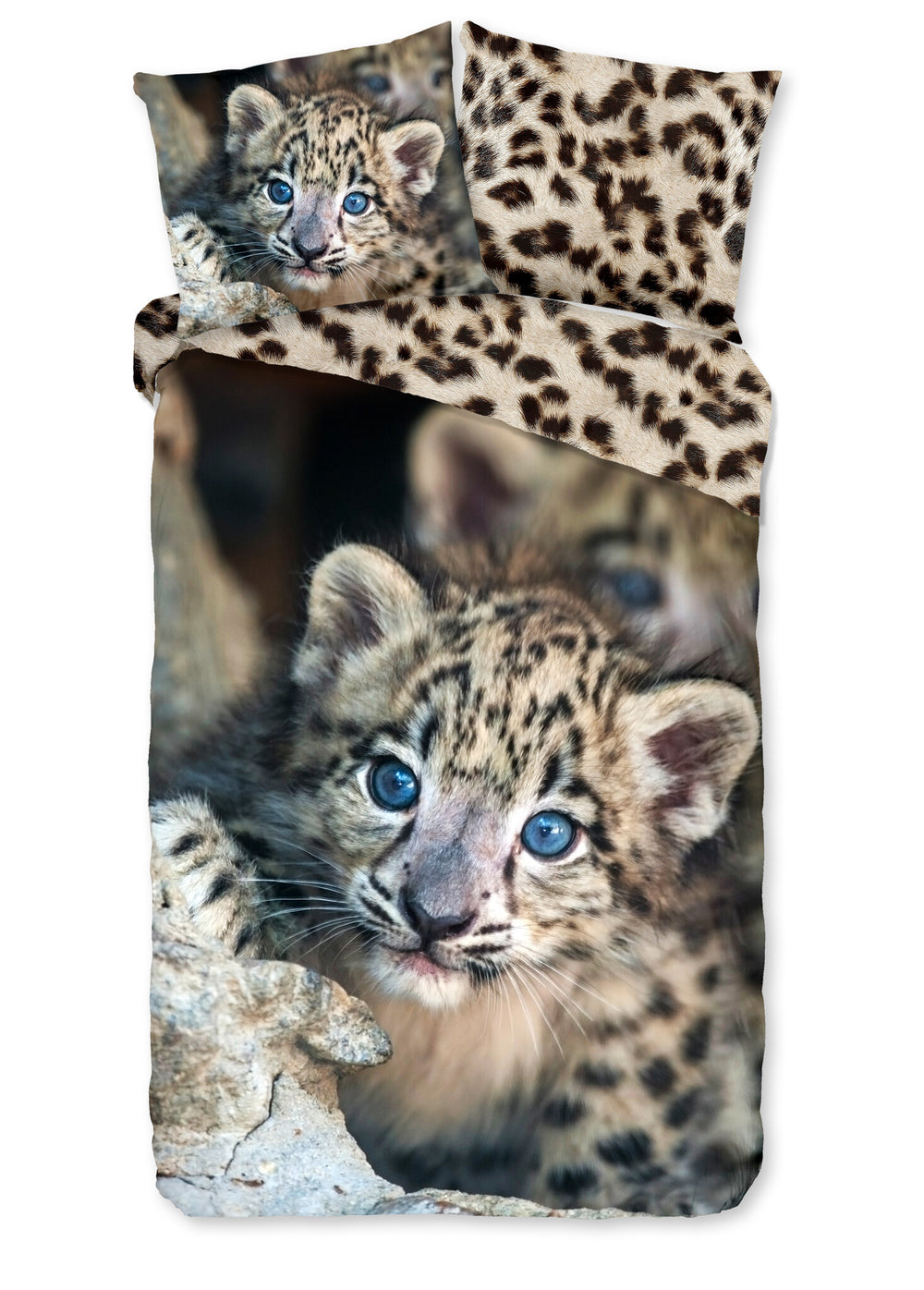 Pure kinderdekbedovertrek Panter - microvezel