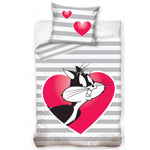 Penelope Pussycat &  Pepe Le Pew  kinder dekbedovertrek - katoen - 1-persoons (140x200 + 70x80 cm)