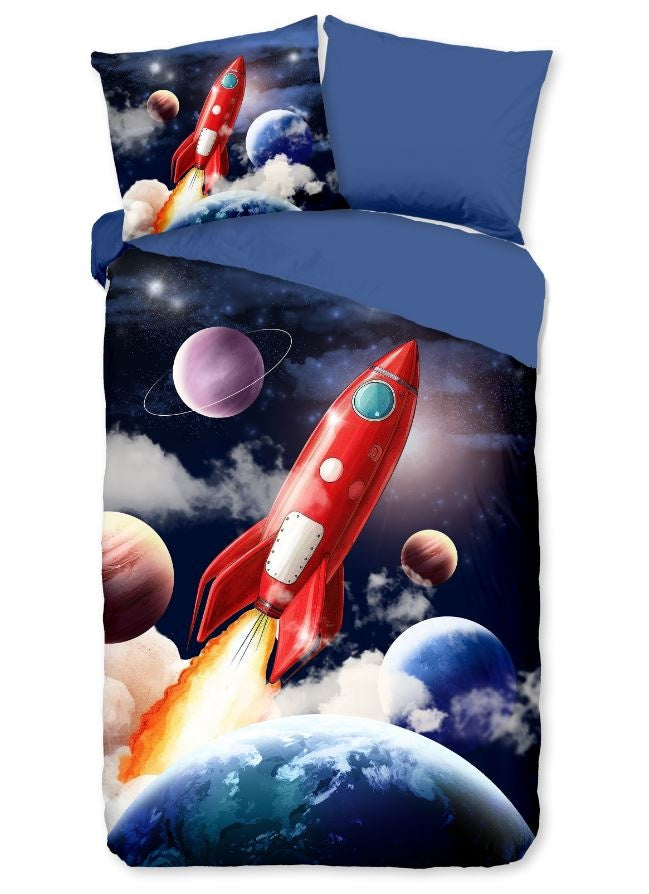 Pure kinderdekbedovertrek Rocket - microvezel