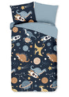 Pure kinderdekbedovertrek Spacedino - microvezel