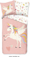 Good Morning dekbedovertrek Unicorn - Katoen - 1-persoons (140x220  + 60x70 cm)