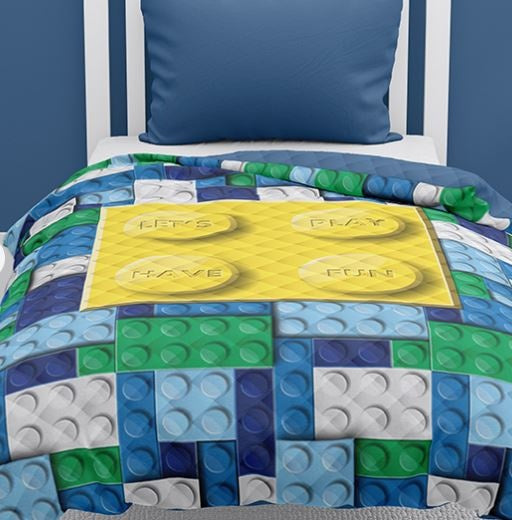 Bedsprei Lego  - 170x210 cm