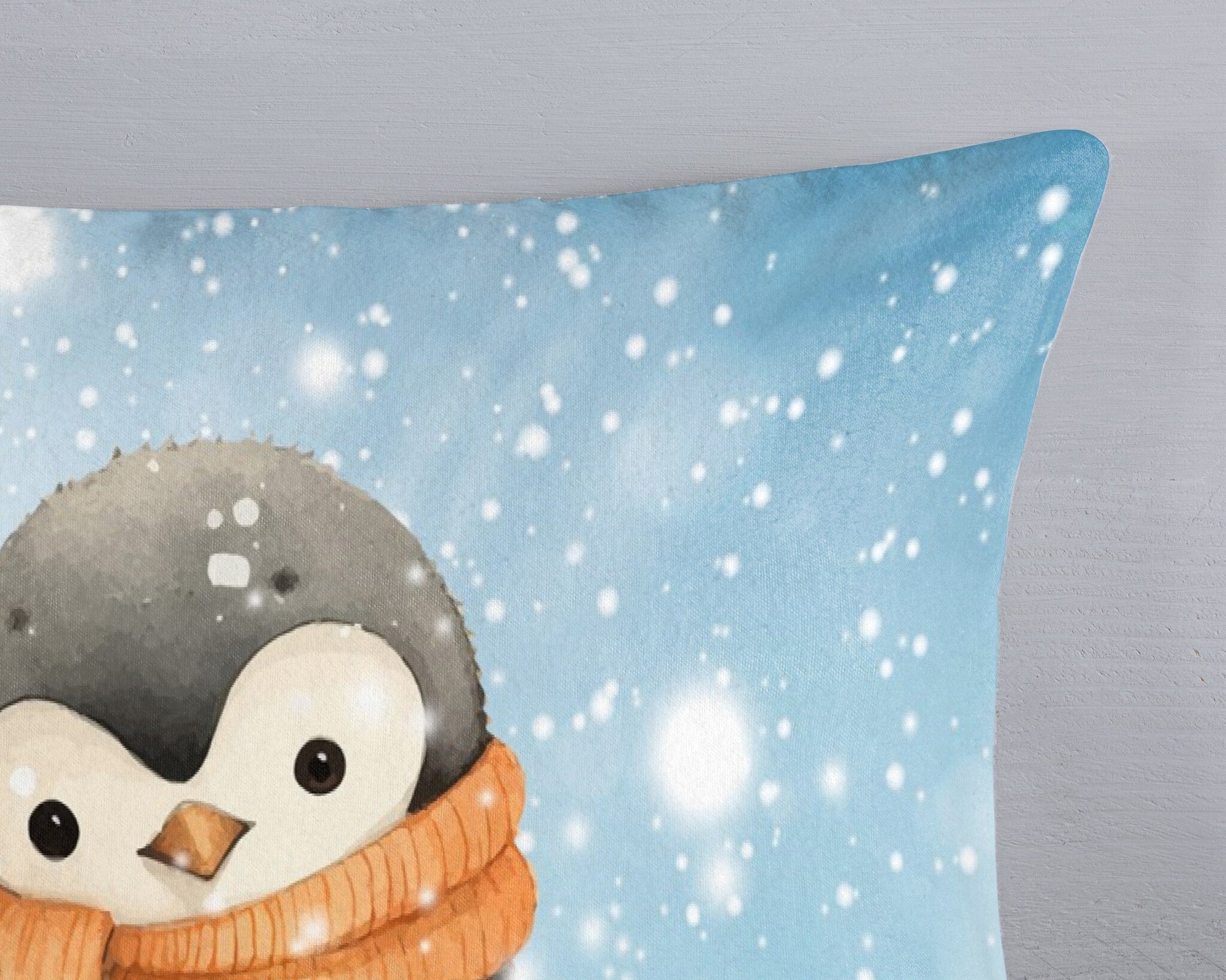 Kinderdekbedovertrek Pingi pinguïn - Flanel - 1-persoons (140x220 + 60x70 cm)