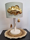 Lampje gouden wolk met druppels - Mint