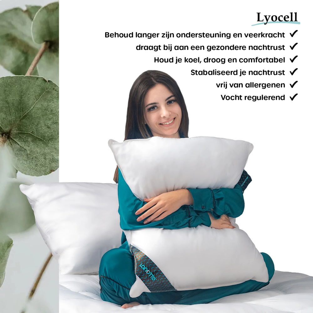 Lanotte® hoofdkussen - 100% lyocell vulling - 60x70 cm