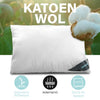 Lanotte® hoofdkussen - 30% wol & 70% katoen vulling - 60x70 cm
