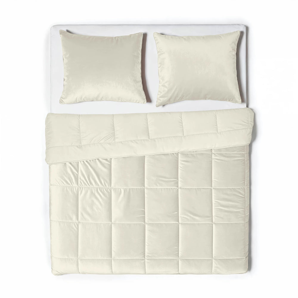 Sleeptime Velvet Lazy dekbed zonder overtrek Excl. kussensloop - Creme