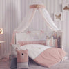 Ledikant dekbedovertrek set - Little princess - roze - katoen