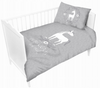 Mayamoo ledikant dekbedovertrek Unicorn - grijs - bamboe/katoen - 100x135 cm + 40x60 cm