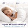 Decoware baby dekbedovertrek uni - wit - katoen - 100x135 + 40x60 cm