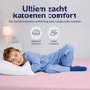 Decoware peuter hoeslaken - katoen - roze - 70x150 cm